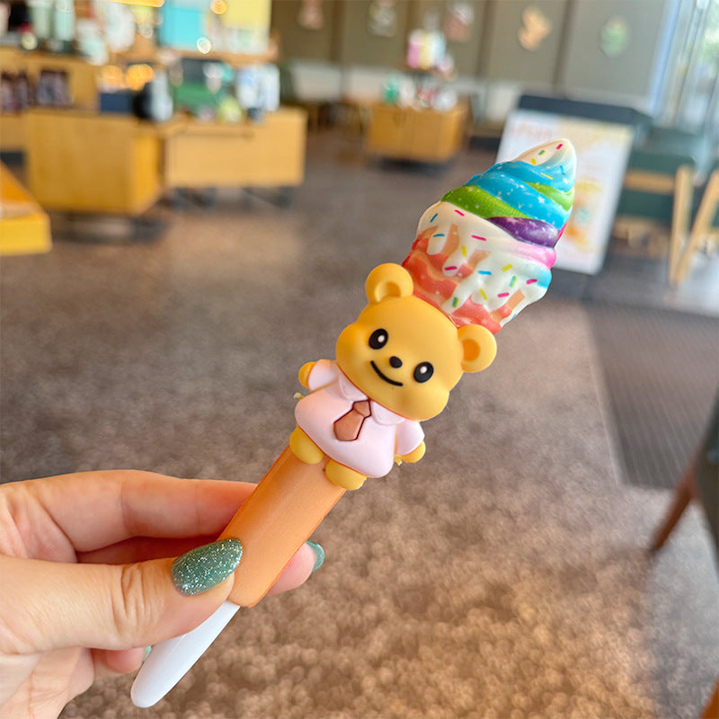 Wholesale Creative 3D Bear Ice Cream Ballpoint Pen