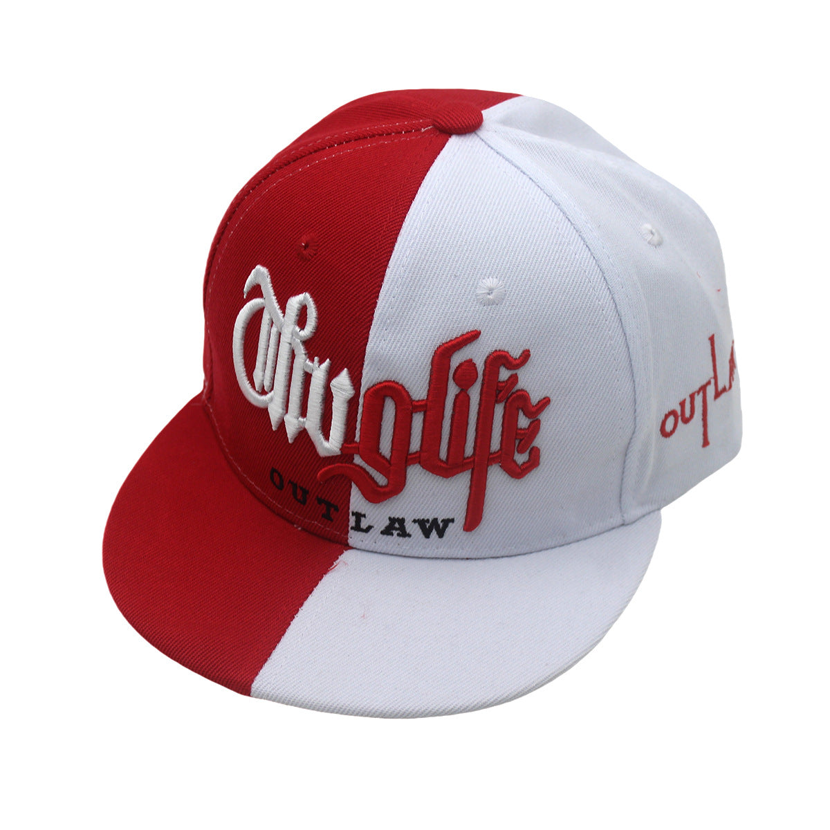 Wholesale Color Matching Letters Embroidered Flat Brim Casual Hip Hop Hat ACC-HT-Zhix001