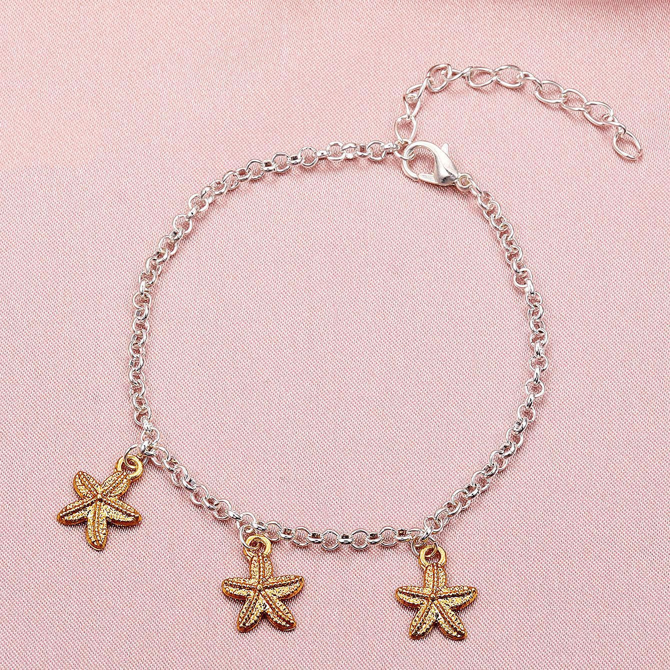 Wholesale Starfish Anklet Geometric Charm Bohemian Bracelet