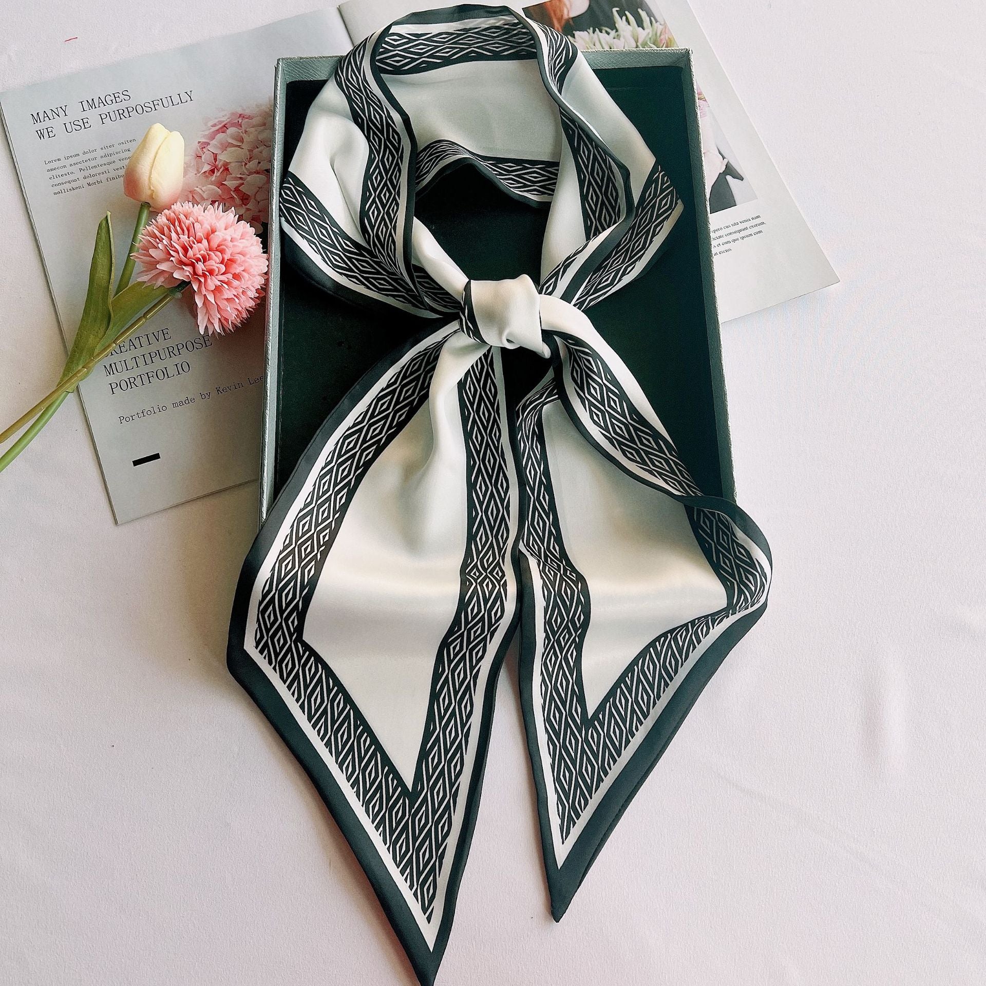 Wholesale Printed Summer Sunscreen Silk Scarf