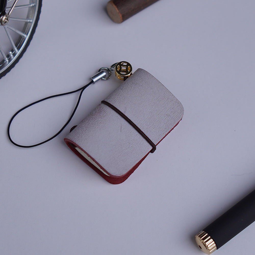Wholesale Super Mini Pocket Notebook Cowhide Handmade Notepad ACC-NB-YueYao001