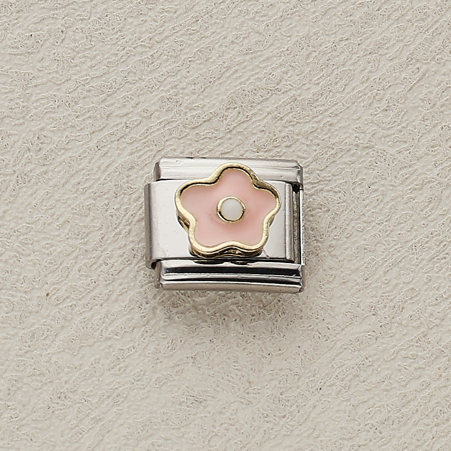 Wholesale 10pcs Italian Charm Bracelet 9mm DIY Splicing Marine Life Stainless Steel Composable Bracelet