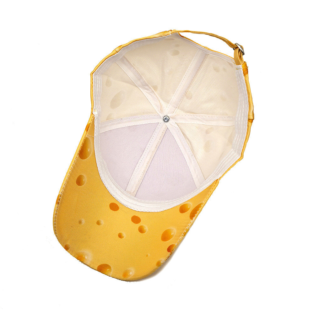 Wholesale  Cheese Pattern Printed Baseball Cap
