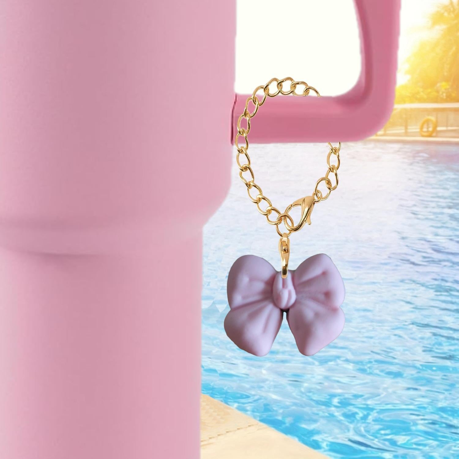 Wholesale Bow Crown Soft Rubber Hanging Chain Cup Accessories Chain ACC-CA-XieJi001