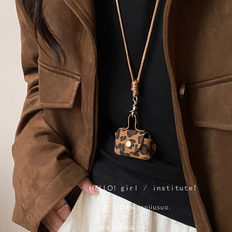 Wholesale  Leather Coin Purse Necklace