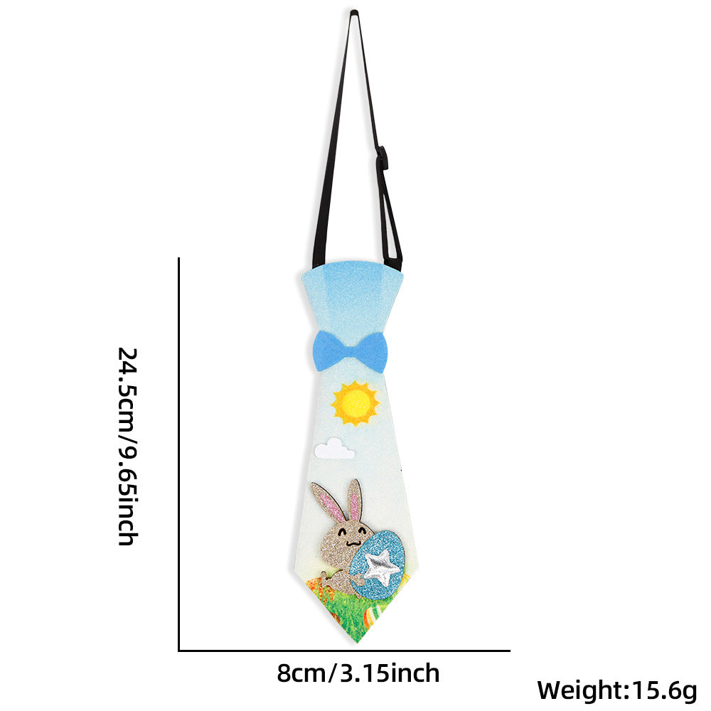 Wholesale Easter tie cartoon rabbit egg bow tie  decoration