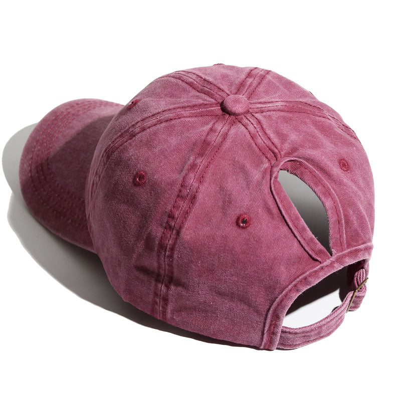 Wholesale Washed Ponytail Baseball Cap Hat ACC-HT-ChunQi001