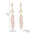 Wholesale  Long Grape Cluster Crystal Earrings  Luxury Zircon Crystal Drop Earrings