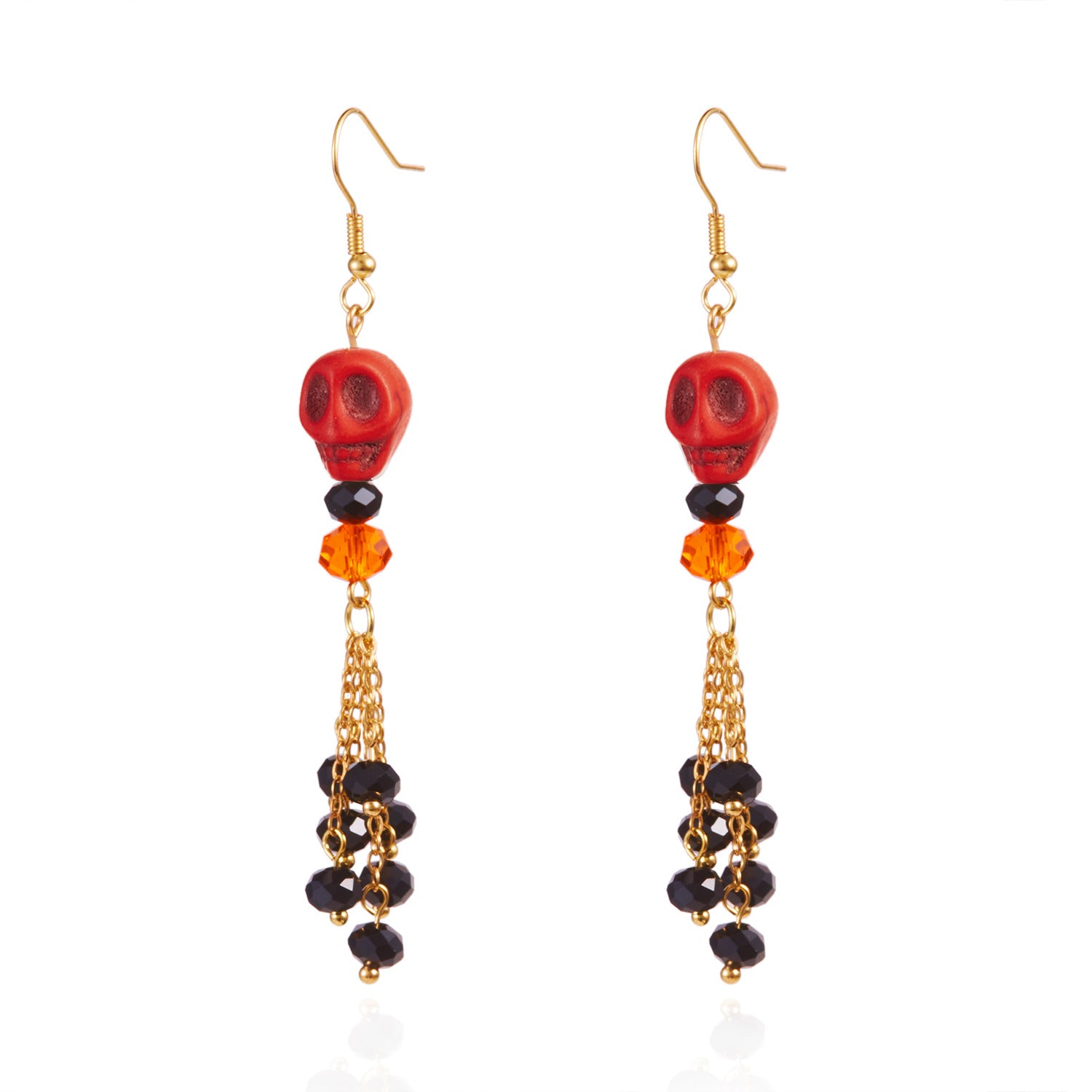 Wholesale  Skull Drop Earrings Fashion Accessory Gift Boutique Resale
