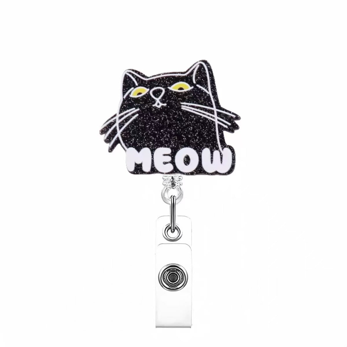 Wholesale acrylic rotating badge scroll clip Badge Reels