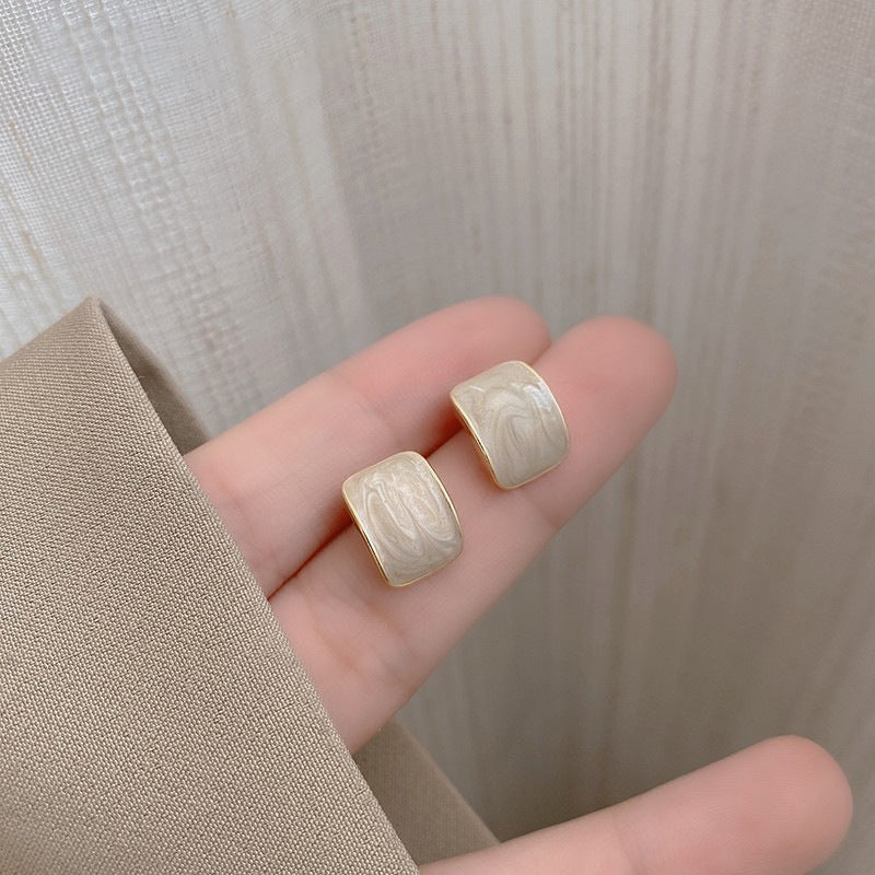 Wholesale 925 Silver Needle Design Acrylic Earrings