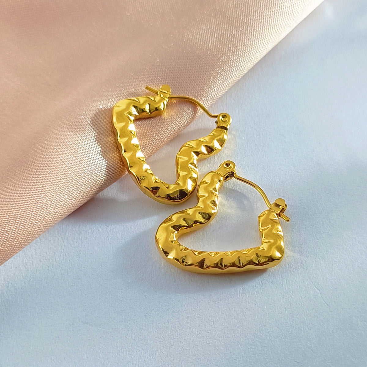 Wholesale Stainless Steel Plated 18k Gold Geometric Earrings