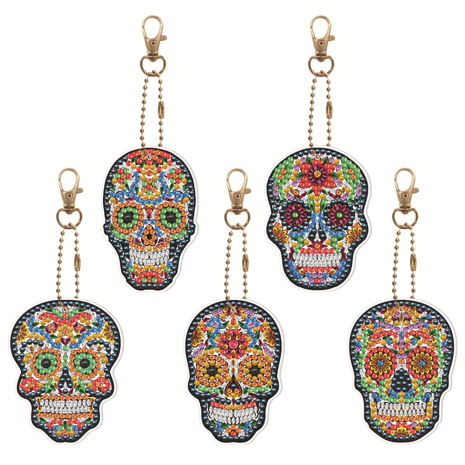 Wholesale Christmas Keychain Handmade Diamond Easter Key Chain ACC-KC-PengDao001