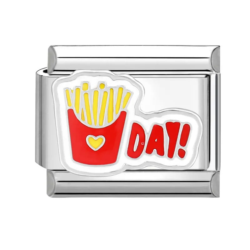 Wholesale Italian Charm Bracelet 9mm DIY Splicing Cute Creative Titanium Steel  Composable Bracelet