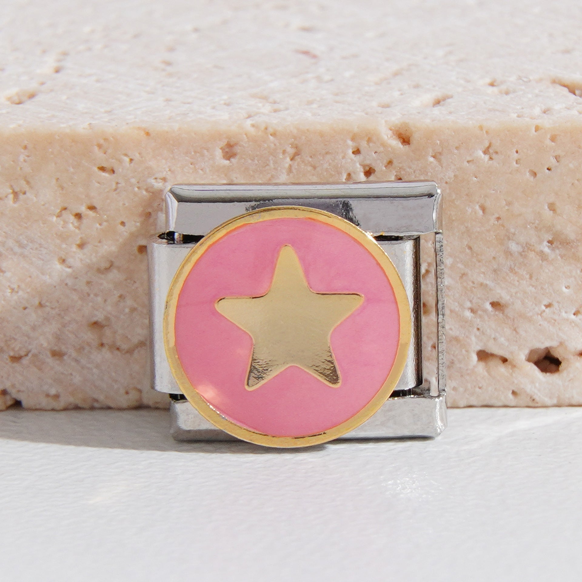 Wholesale Italian Charm Bracelet 9mm DIY Splicing Heart Stainless Steel Composable Bracelet