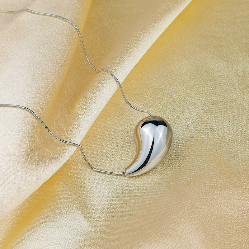 Wholesale Stainless Steel Water Drop Pendant Necklaces ACC-NE-GuDi001