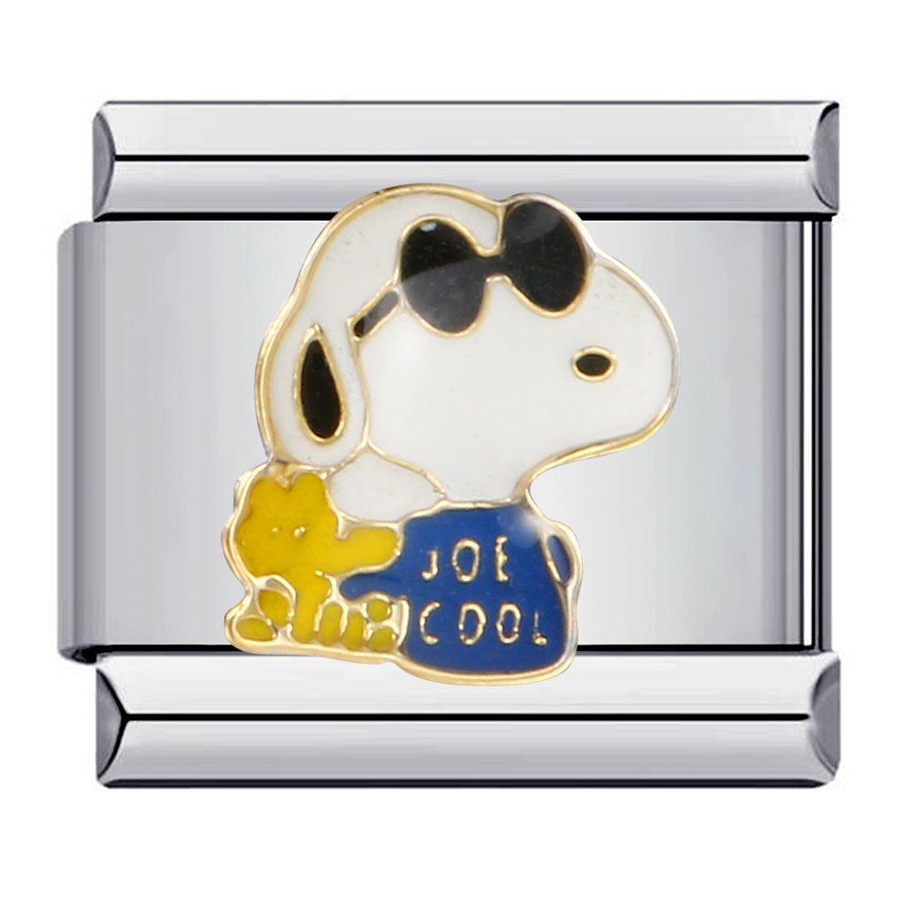 Wholesale Italian Modular Classic Cartoon Puppy Stainless Steel DIY Bracelet Bracelet