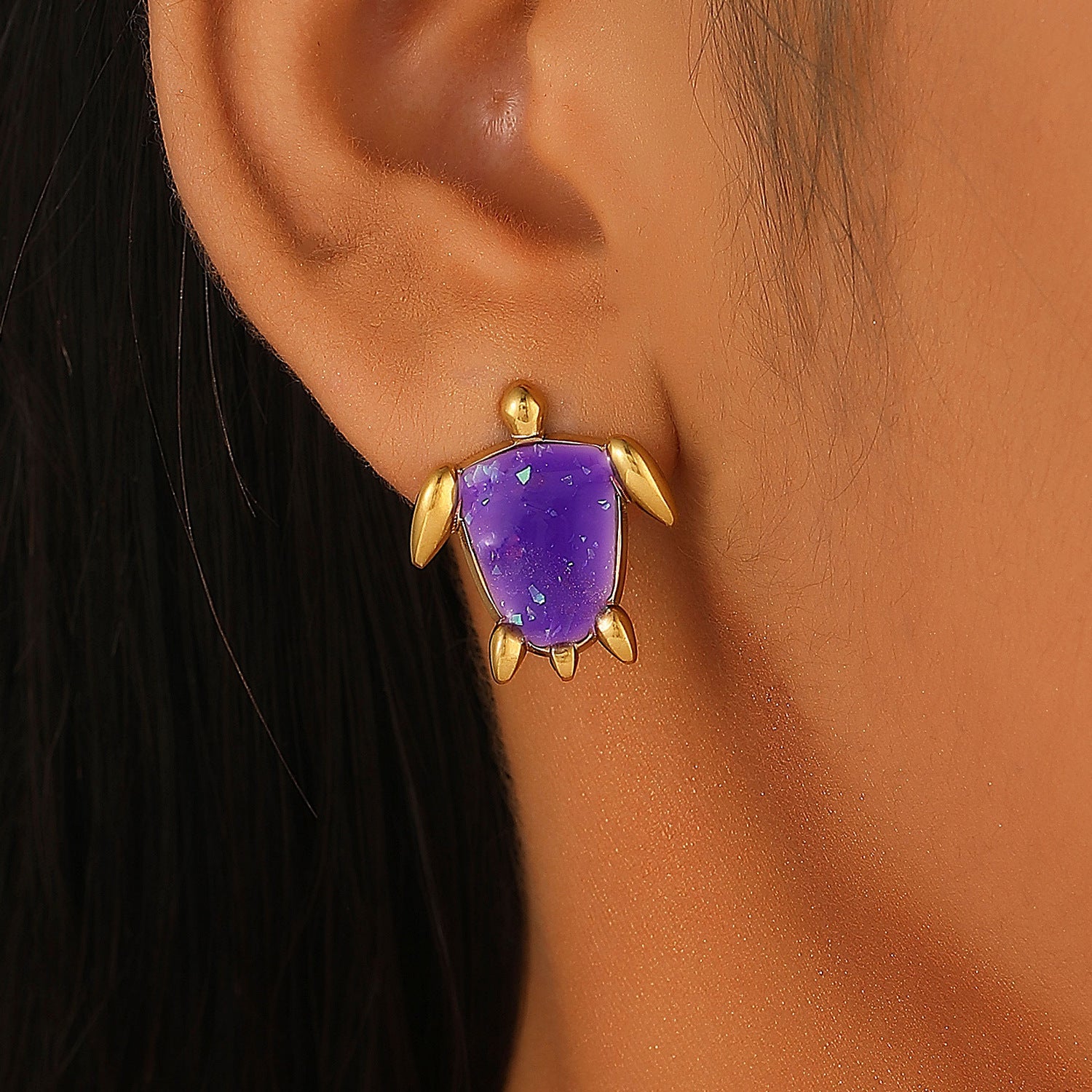 Wholesale Vintage Palace Style Sun Turtle Earrings ACC-ES-MY038