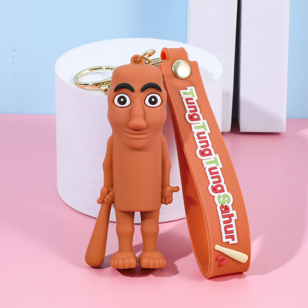 Wholesale Cute cartoon silicone keychain