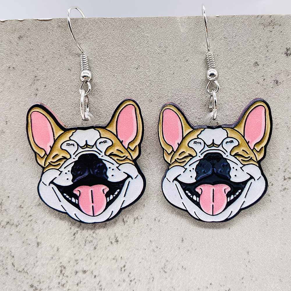 Wholesale Cartoon Animal Cute Cat Acrylic Earrings