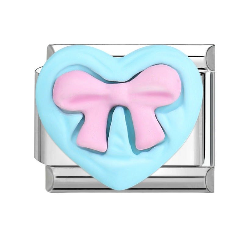 Wholesale Italian Charm Bracelet 9mm DIY Splicing Cute Creative Stainless Steel Composable Bracelet