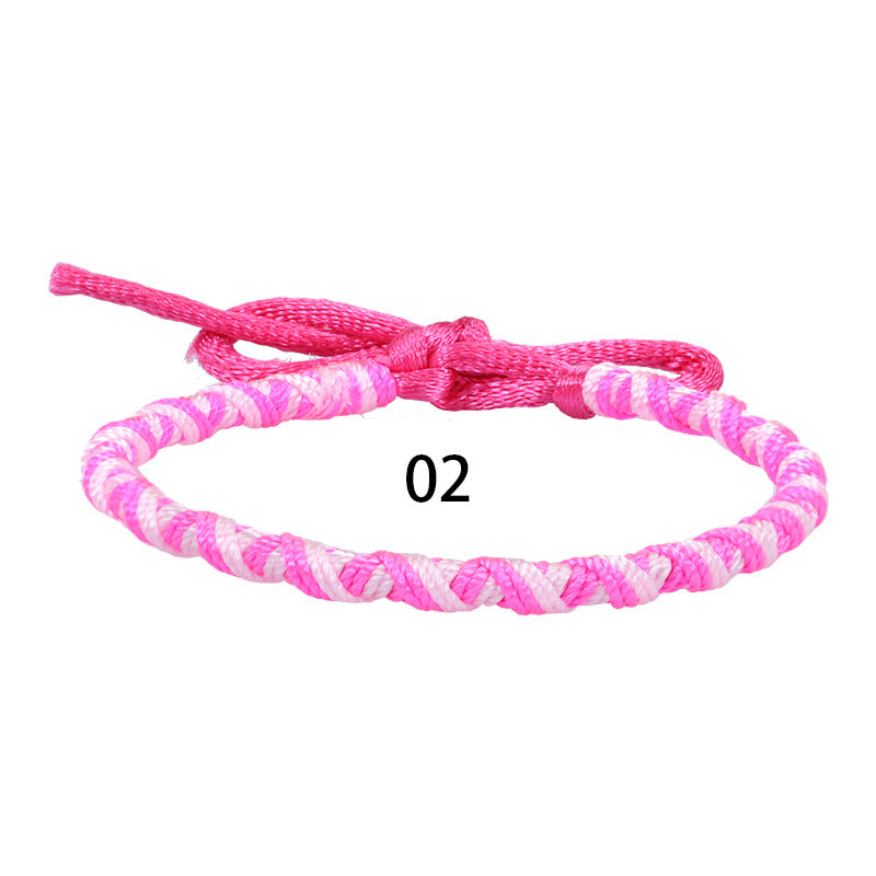 Wholesale Bohemian Style Colorful Hand-woven Rope Wear Bracelet