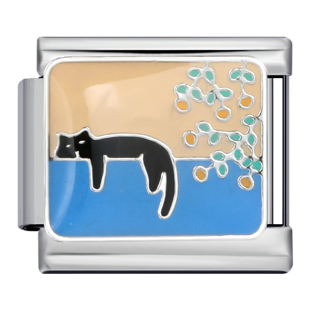 Wholesale  Italian module Pet Cat and Dog Series Titanium Steel Oil Drop Bracelet