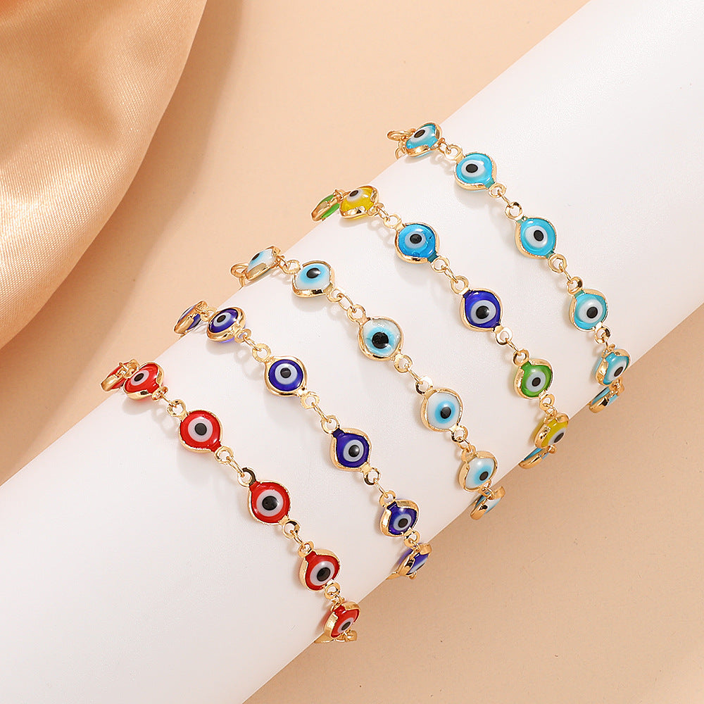Wholesale Turquoise Evil Eye Cross Bracelet