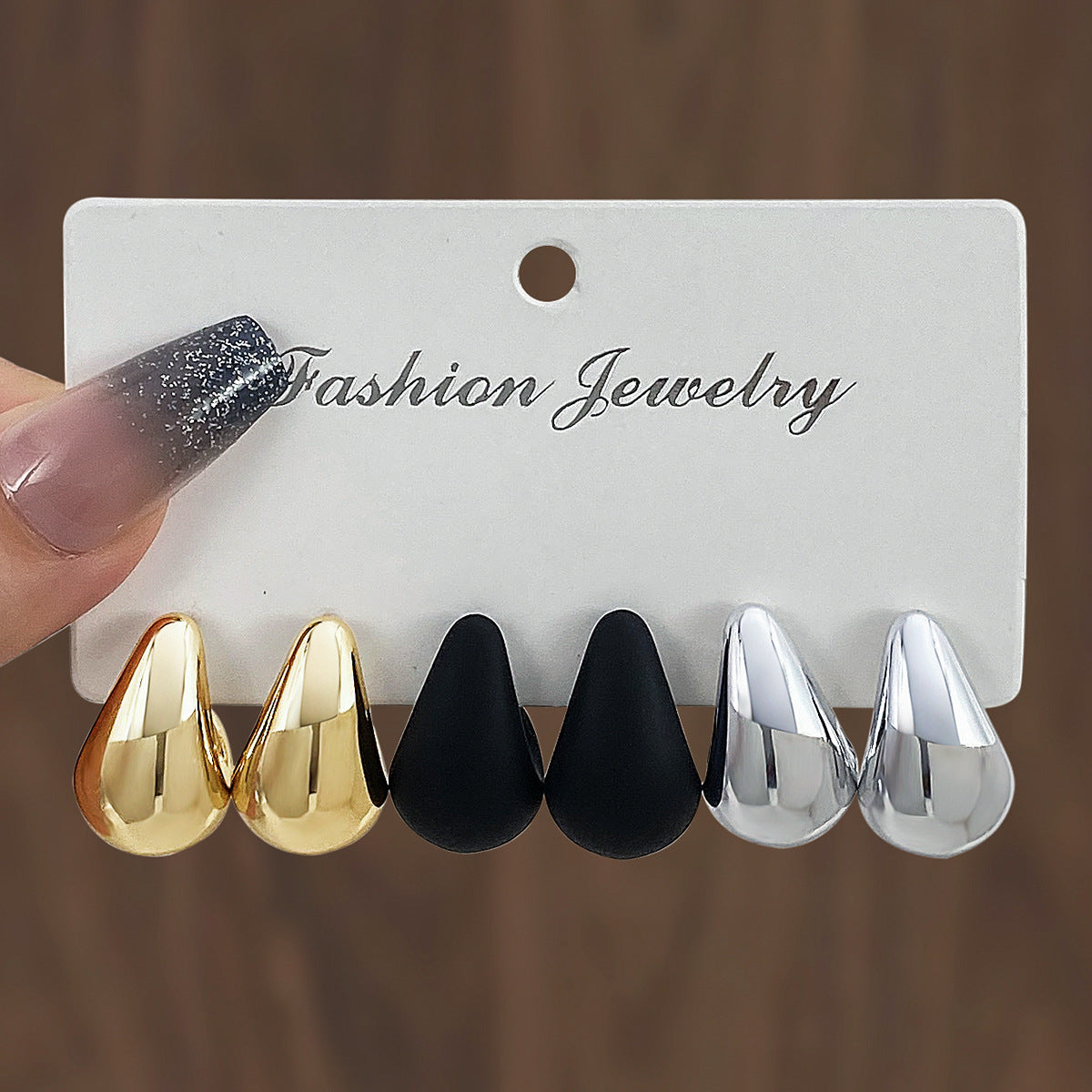 Wholesale Double twist earring set