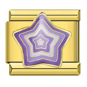 Wholesale Italian Charm Bracelet 9mm DIY Splicing Star Moon Stainless Steel Composable Bracelet