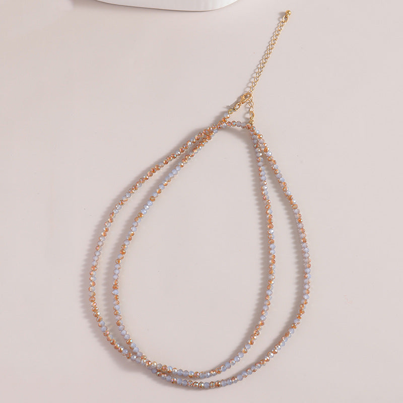 Wholesale Glass Beads Beaded Long Necklace Sweater Chain ACC-NE-Yuchen004
