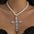 Wholesale Cyberpunk Cross Pearl  Necklace