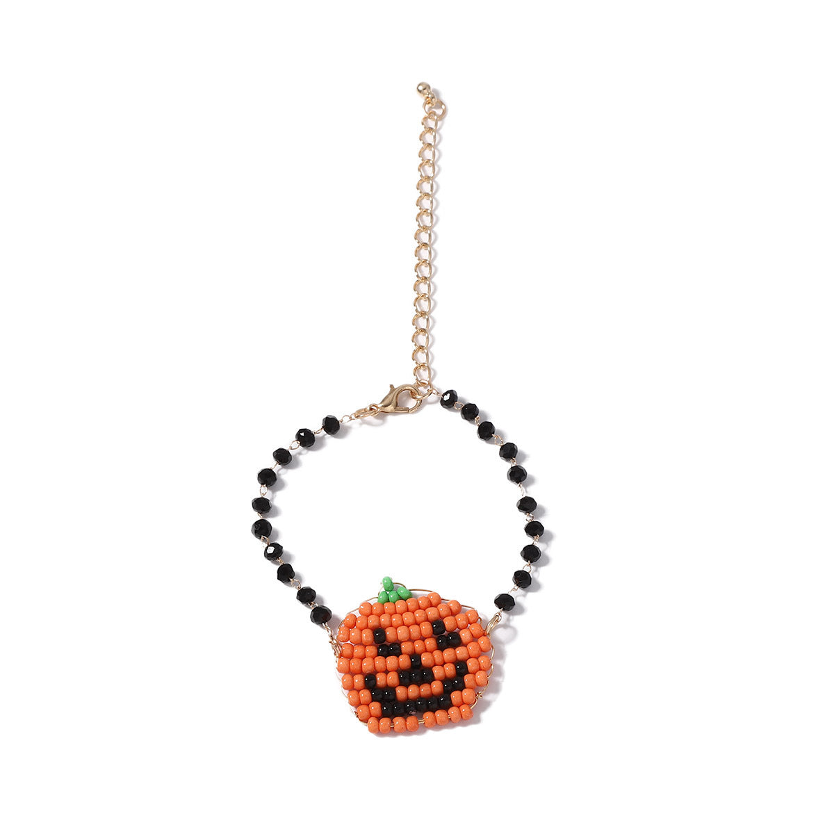 Wholesale  beaded woven pumpkin ghost bracelet