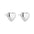 Wholesale  Stainless steel 18K gold love heart earrings silver heart earrings