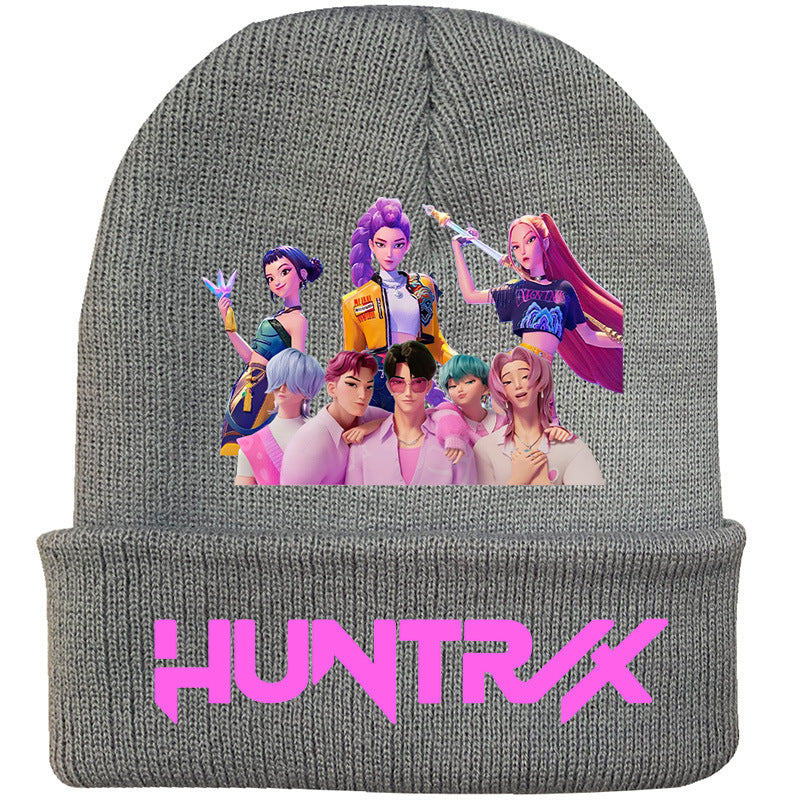 Wholesale kpop anime cartoon knitted hat Beanie