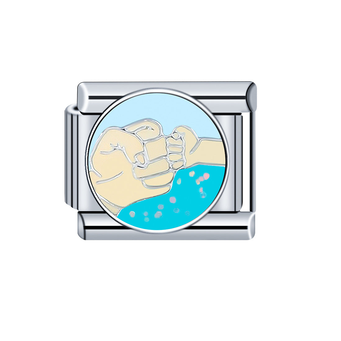 Wholesale Italian Charm Bracelet 9mm DIY Spliced Removable Father's Day Stainless Steel Composable Bracelet ACC-BT-XY012