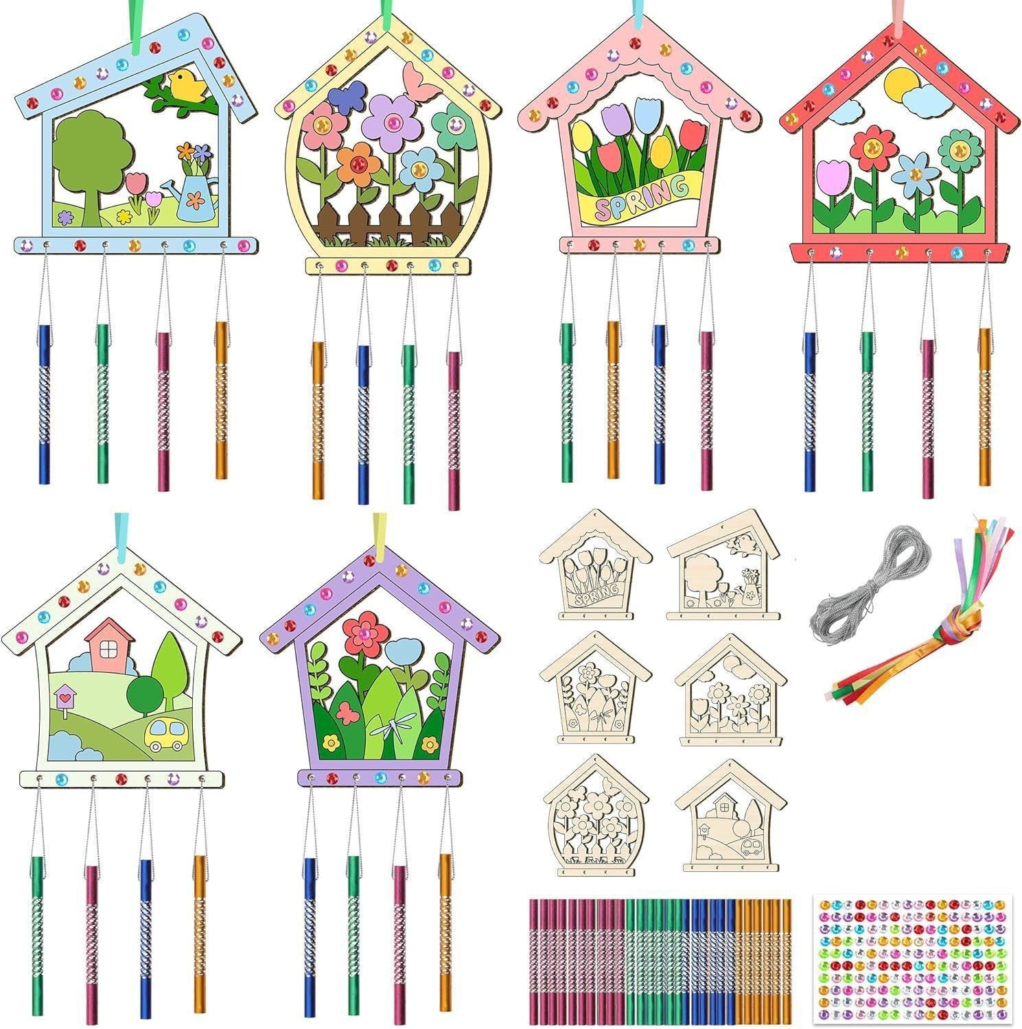 Wholesale rhandmade cat wind chime suit children material bag