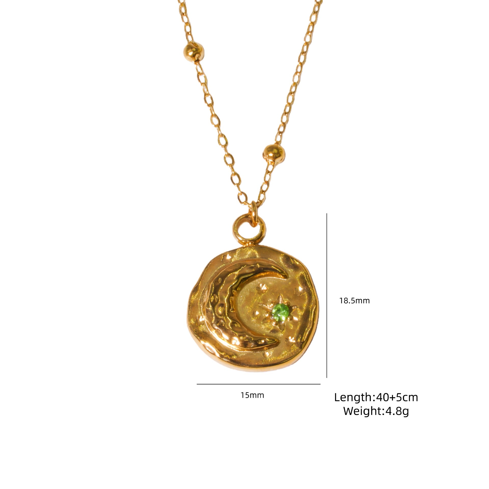 Wholesale 304 Stainless Steel Baroque Pearl Shell Pendant Necklace Electroplated Finish Jewelry Accessory
