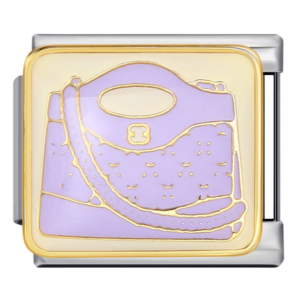 Wholesale Italian Charm Bracelet 9mm DIY Splicing Removable Exquisite Bag Stainless Steel Composable Bracelet