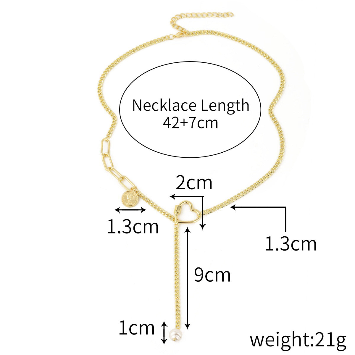 Wholesale Multi-layer Double-layer Necklace Clavicle Chain Love Necklace