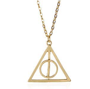 Wholesale Deathly Hallows Triangle Pendant Sweater Necklace