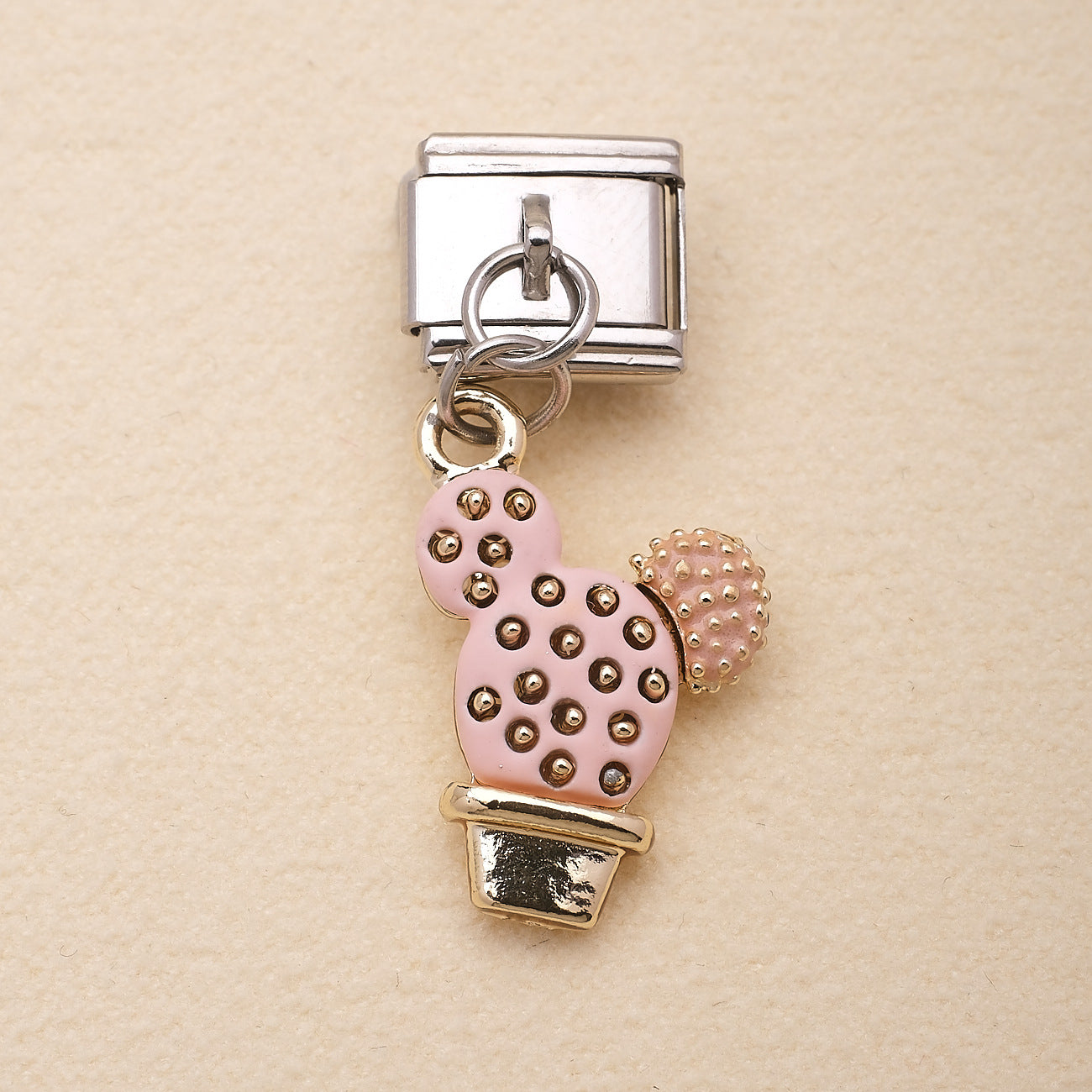 Wholesale Ocean Elements Stainless Steel Charm Pendants DIY Bracelet Accessories Pink Blue
