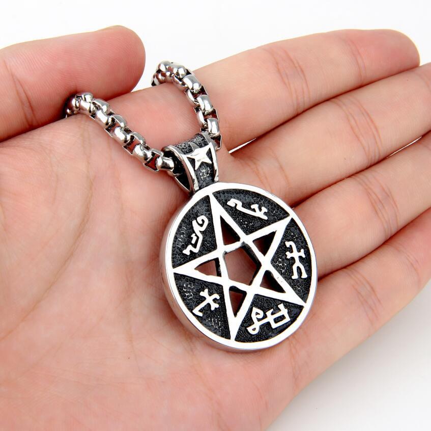 Wholesale  compass necklace stainless steel pendant necklace