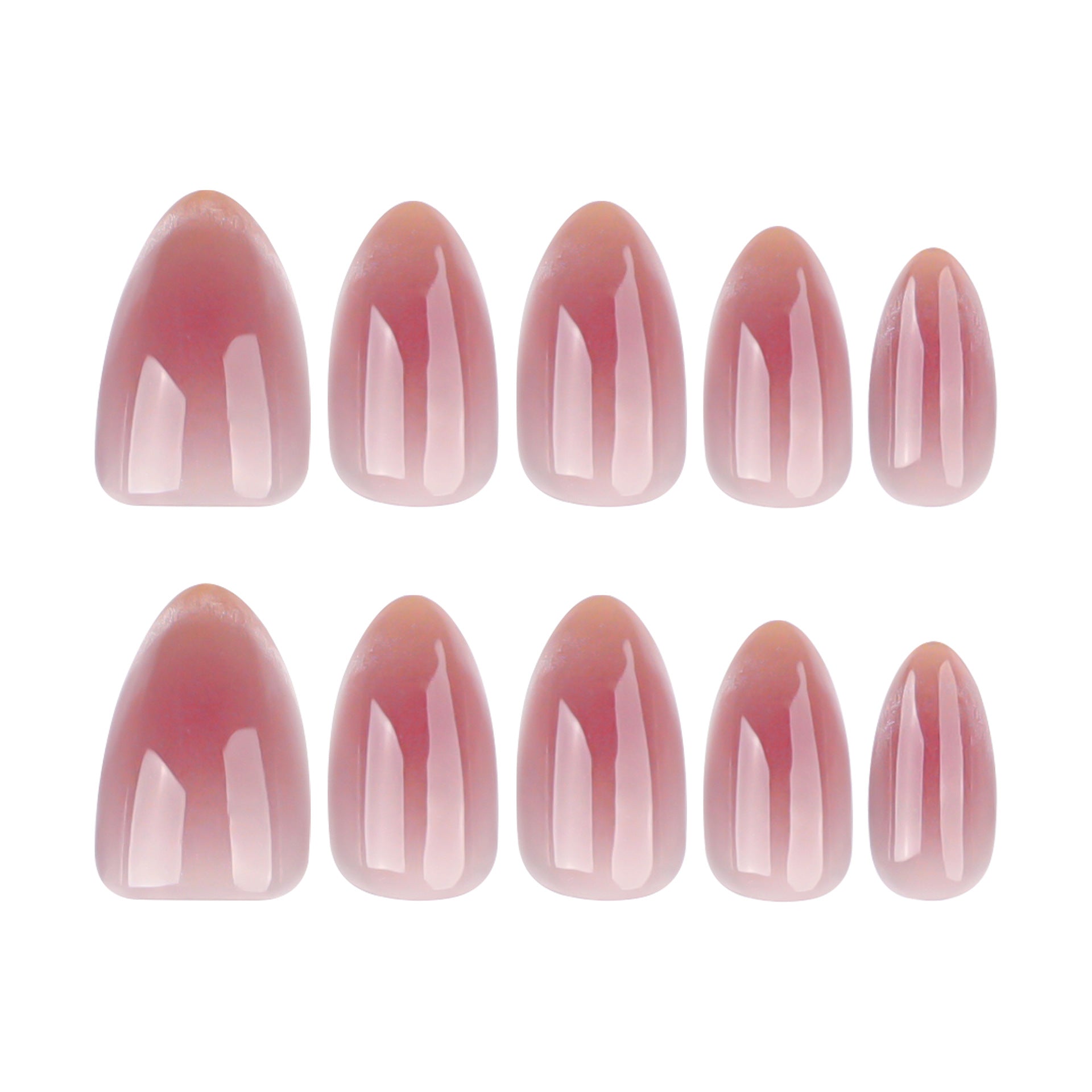 Wholesale 24 Pieces/box Blush Heart Bow Nails Kits Nail Stickers