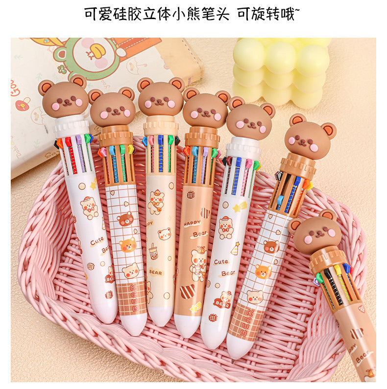 Wholesale Cartoon Ten Color Ballpoint Pen