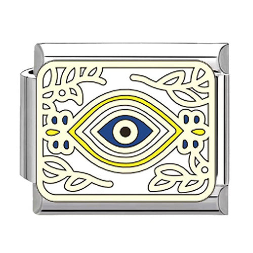 Wholesale Stylish Stainless Steel Italian Evil Eye Module Bracelet - Fashion Accessory Resale