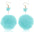 Wholesale Mink Fur Pom Pom Pendant Butterfly Earrings