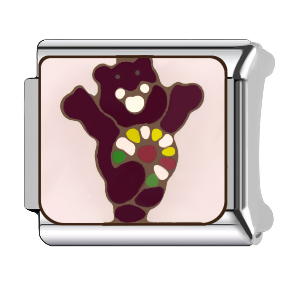 Wholesale  Italian Charm Bracelet 9mm DIY Splicing  Creative Stainless Steel Composable Bracelet