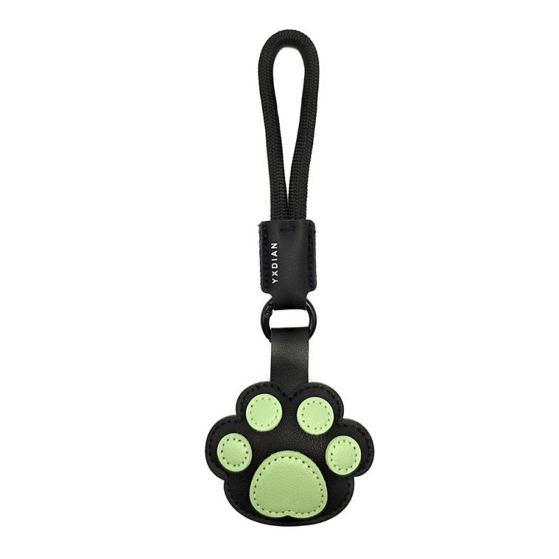 Wholesale Cartoon Cat Paw Leather Keychain Bag Charm For Couples Students Gift