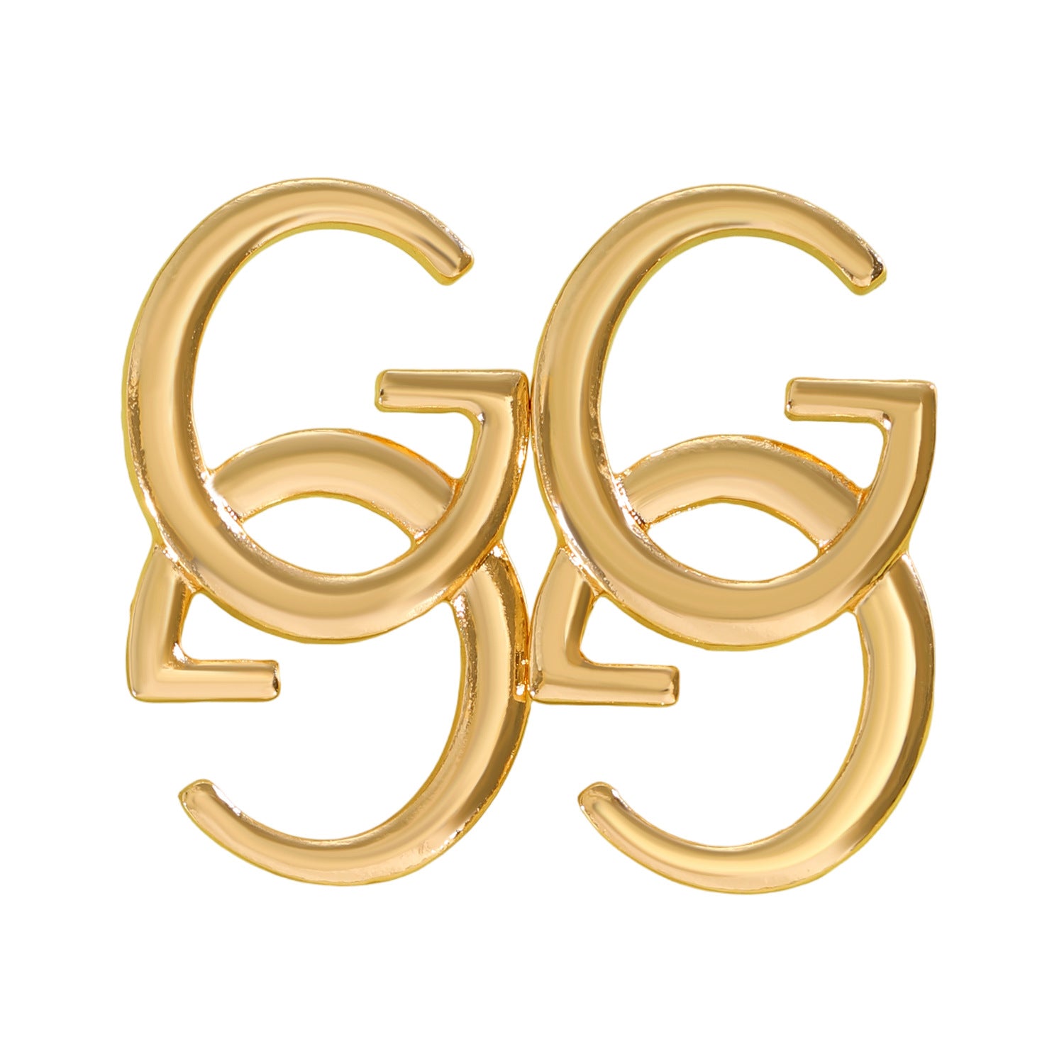 Wholesale European Style Double G Letter Alloy Earrings Stylish Jewelry Accessory for Daily Use